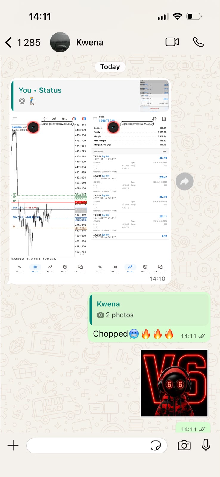 Kwena — verified GERMA66 V6 PRIME client result